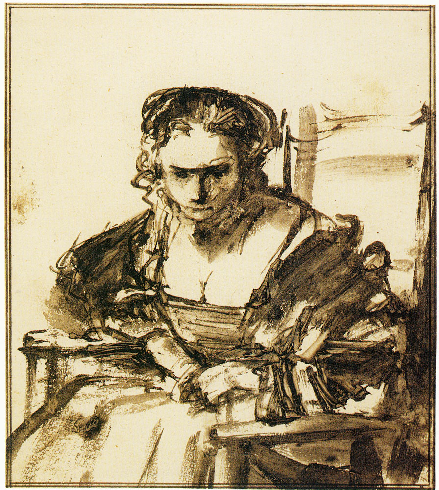 Rembrandt - A Young Woman Seated in an Armchair
