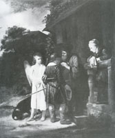 Abraham van Dijck Tobias taking leave of his parents