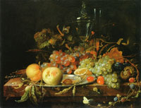 Abraham Mignon Still life with fruit