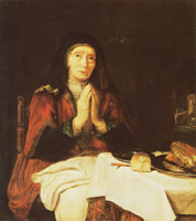 Abraham van Dijck Old Woman Praying