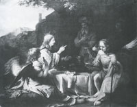 Barend Fabritius Abraham entertaining the angels