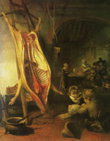 Barend Fabritius The slaughtered pig