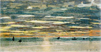 Claude Monet Sunset over the Sea