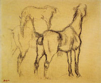 Edgar Degas Studies of Horses
