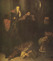 Gerard Dou Minerva in her studio