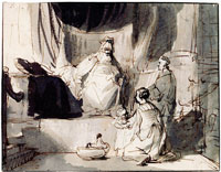 Gerbrand van den Eeckhout Hannah presents her son Samuel to the high priest Eli