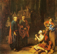 Gerbrand van den Eeckhout Peter and John healing the cripple