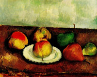 Paul Cezanne Still Life with Fruits and Plate
