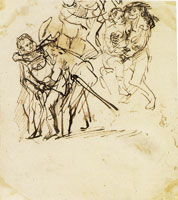 Rembrandt - Three Couples of Soldiers and Women