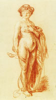 Rembrandt Female Nude with a Snake