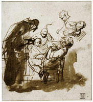 Rembrandt Study for Jacob Lamenting