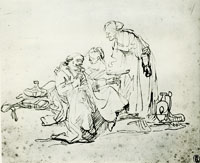 Rembrandt Lot and His Daughters