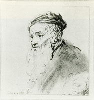 Rembrandt Old Man with Long Beard and Flat Cap