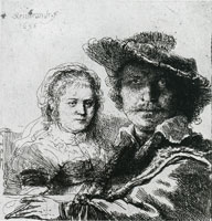 Rembrandt Self-portrait with Saskia