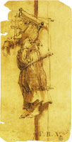 Rembrandt - A Woman Hanging on a Gibbet