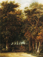Roelof van Vries Landscape with Hunter