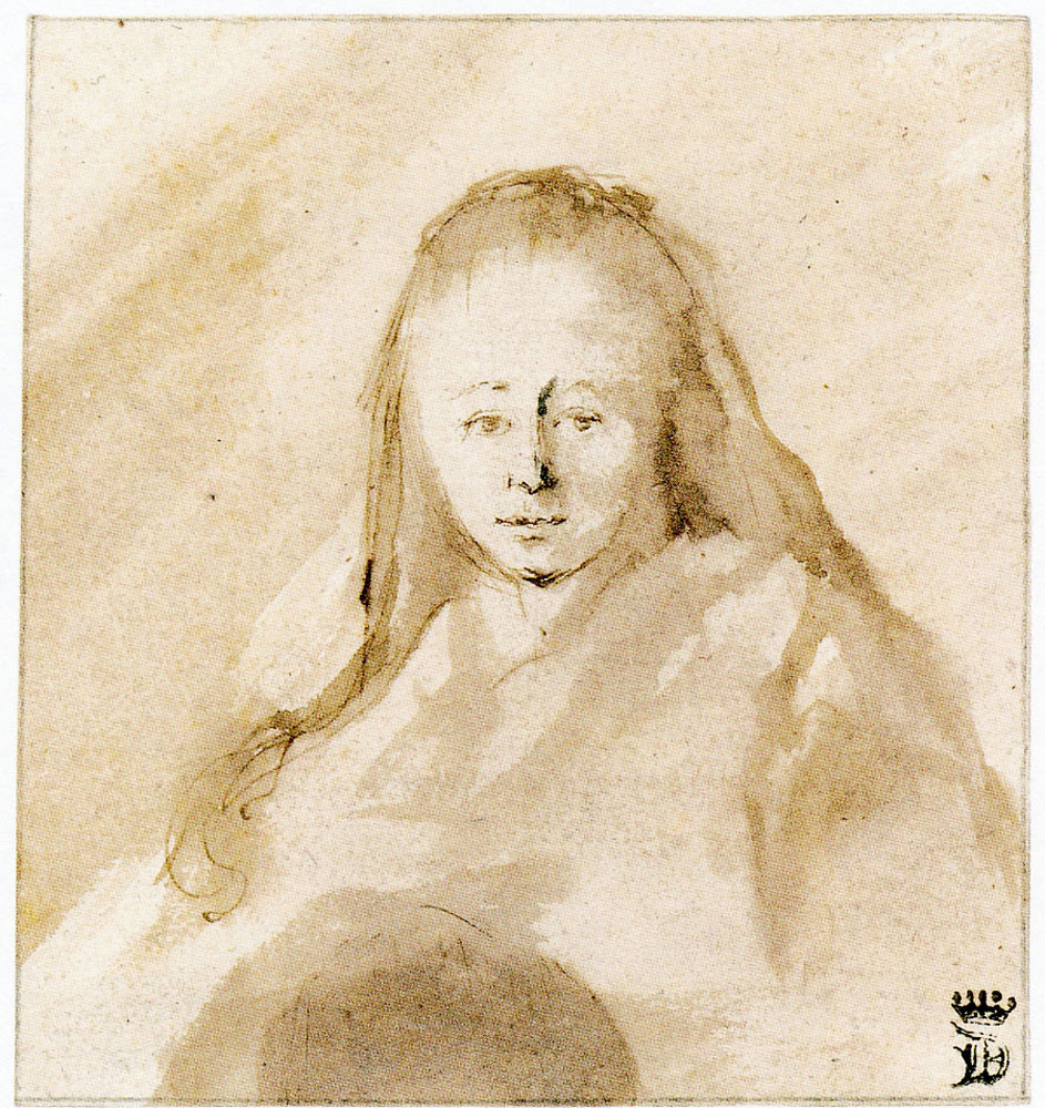 Abraham van Dijck - Portrait of a girl in a veil