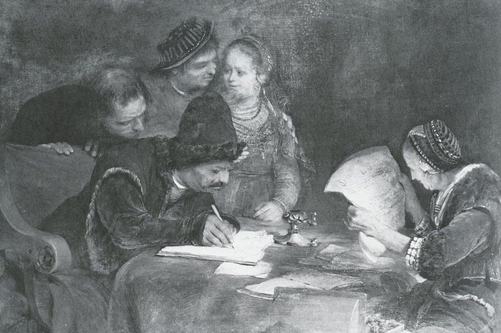 Aert de Gelder - The Writing of the Marriage Letter between Tobias and Sarah