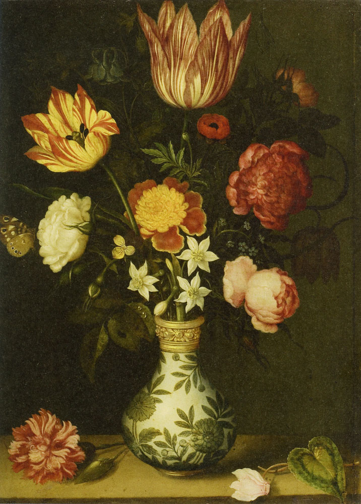 Ambrosius Bosschaert - Still Life with Flowers in a Wan-li Vase