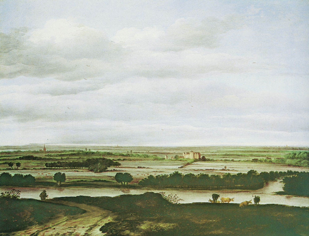 Anthonie van Borssom - Landscape near Rhenen with Huis ter Leede