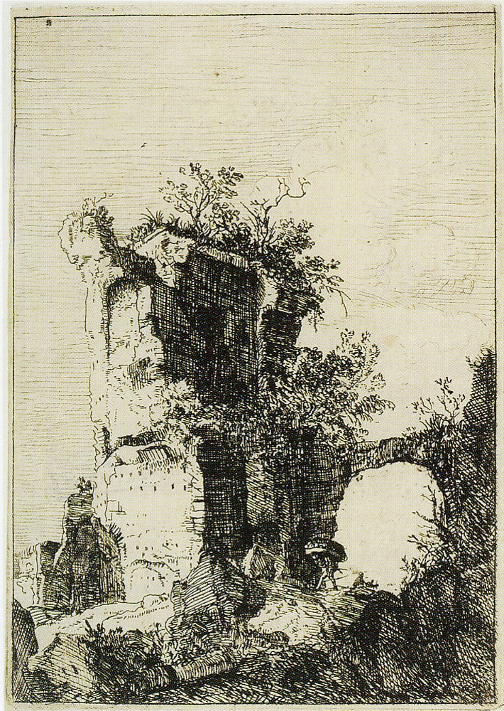 Bartholomeus Breenbergh - Ruins of St. Lorenzo Vecchio near Bolsena