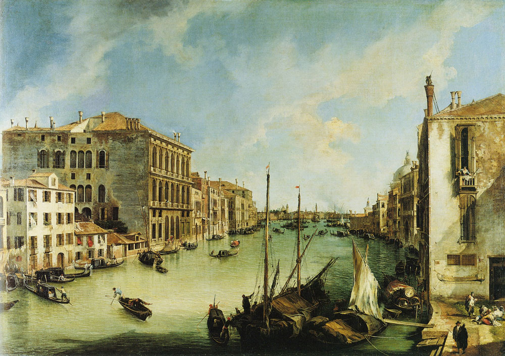 Canaletto - View of the Grand Canal from San Vio