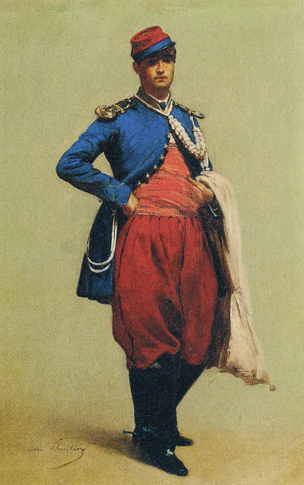 Charles Lhuillier - Portrait of Claude Monet in Uniform