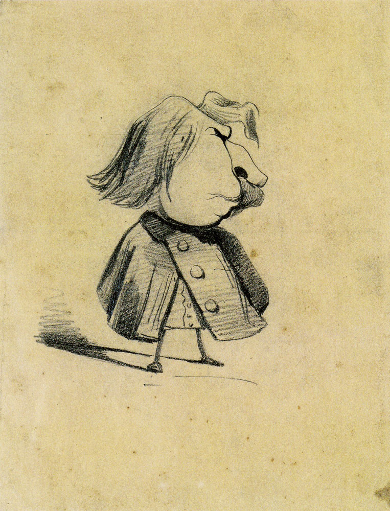 Claude Monet - Caricature of Félix (Alexandre Ursule Cellérier)