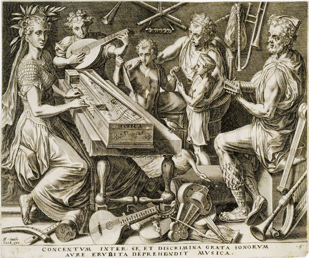 Cornelis Cort after Frans Floris - The Music