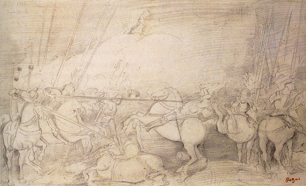Edgar Degas after Uccello - Battle of San Romano