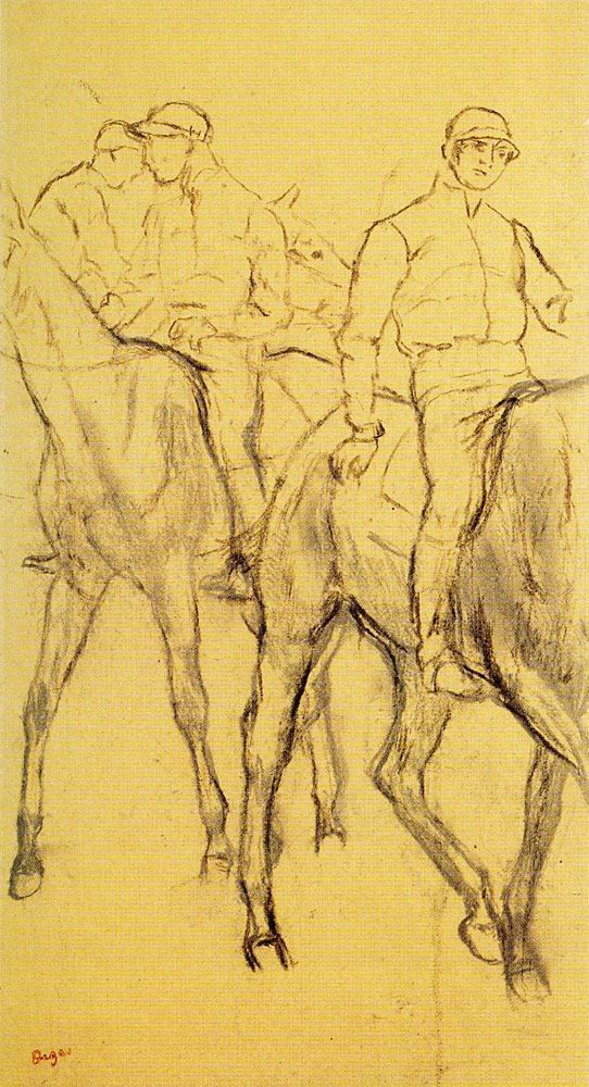 Edgar Degas - Group of Jockeys