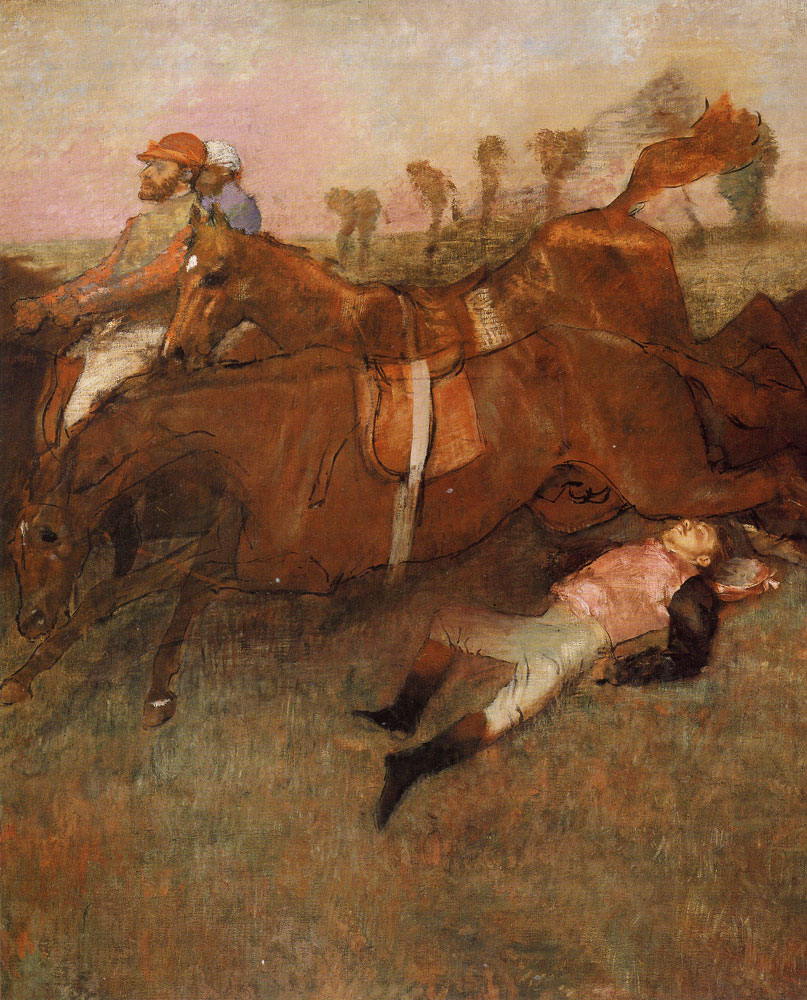Edgar Degas - Scene from the Steeplechase: The Fallen Jockey