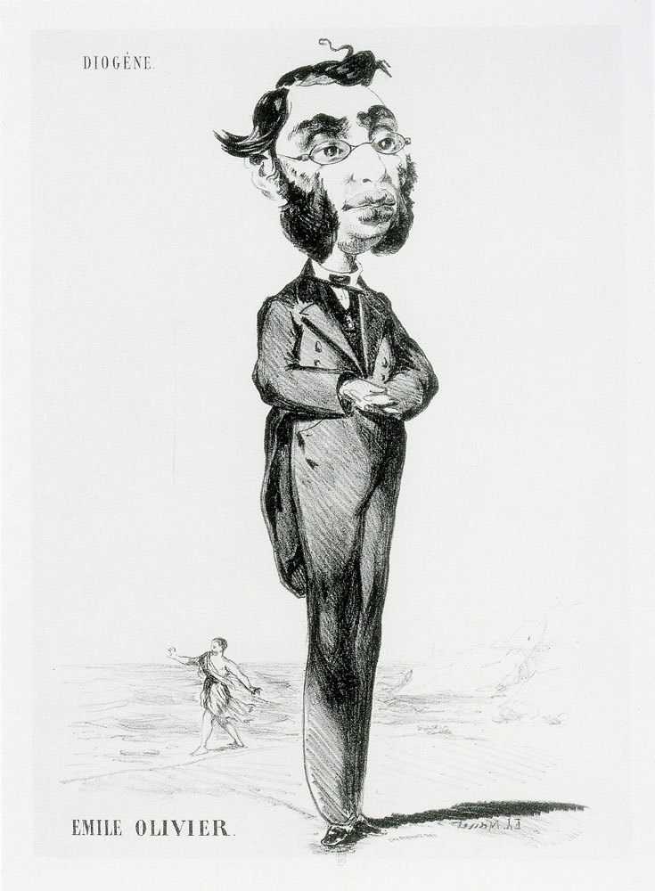 Edouard Manet - Caricature of Emile Olivier