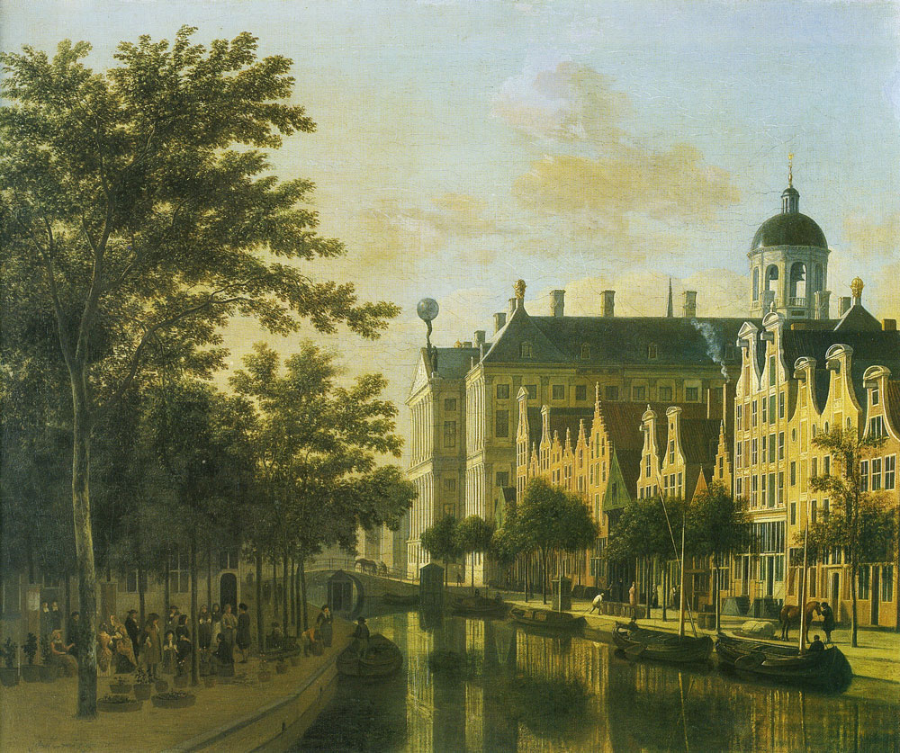 Gerrit Adriansz. Berckheyde - The Nieuwezijds Voorburgwal, Amsterdam