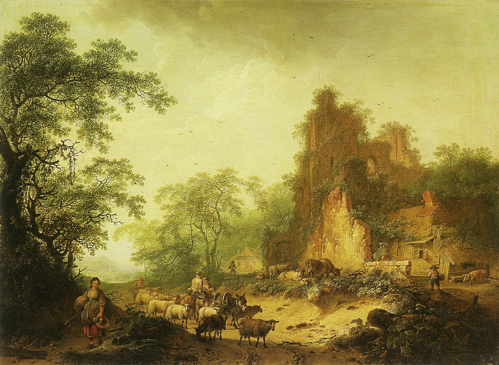 Hendrik Meyer - Landscape with a ruin
