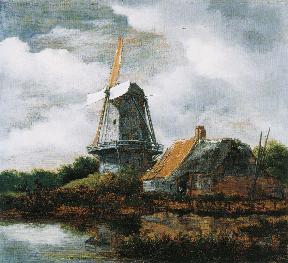 Copy after Jacob van Ruisdael - Landscape with a Farm House and Windmill