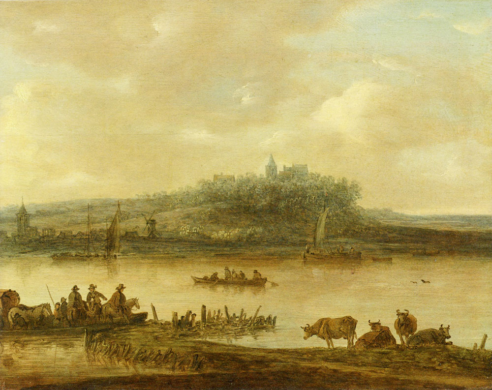 Manner of Jan van Goyen - View of the Rhine and the Elterberg