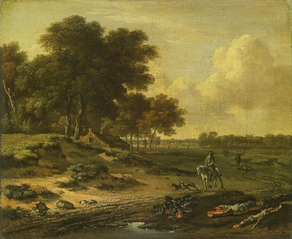 Jan Wijnants - Landscape with a horseman