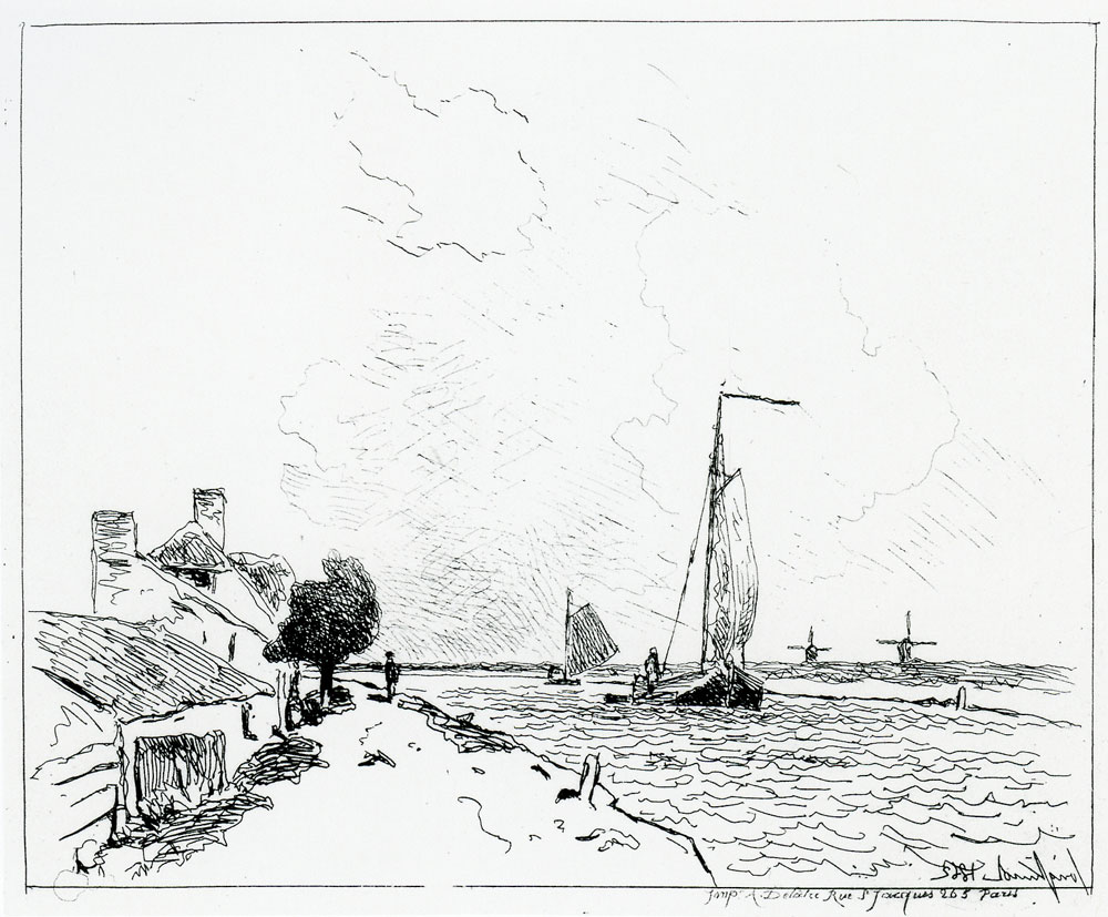 Johan Barthold Jongkind - The Two Sailboats