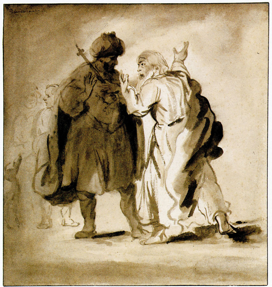 Justus de Gelder - Elijah punishes Ahab for murdering Naboth