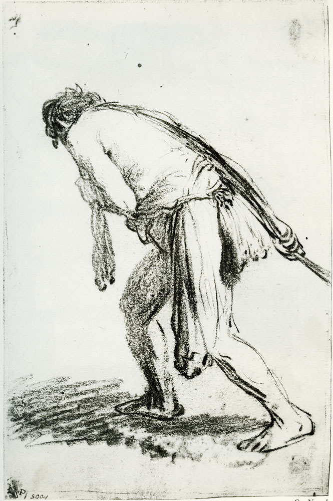 Rembrandt - Man Pulling a Rope