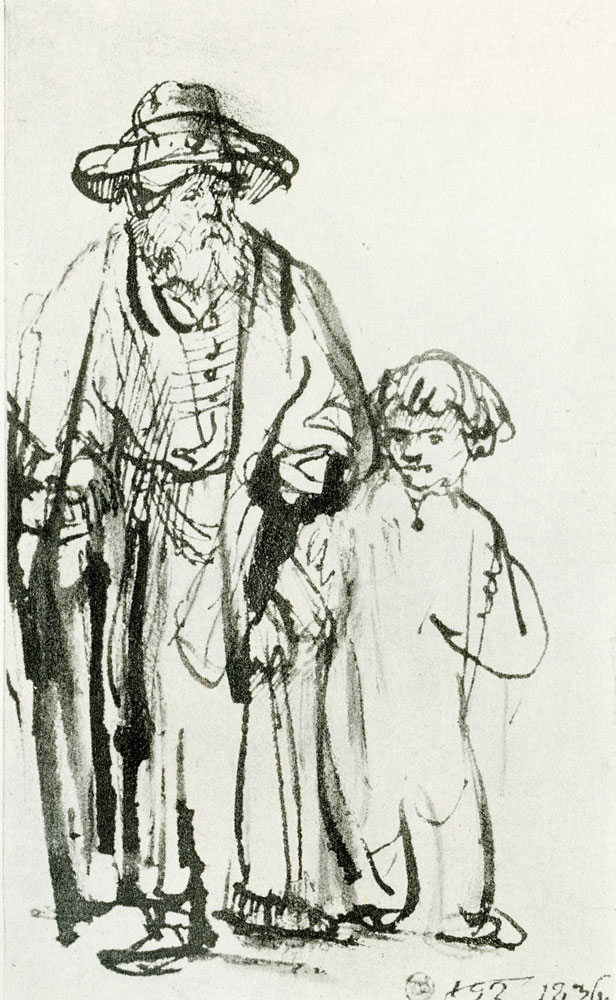 Rembrandt - Old Man Guided by a Little Boy