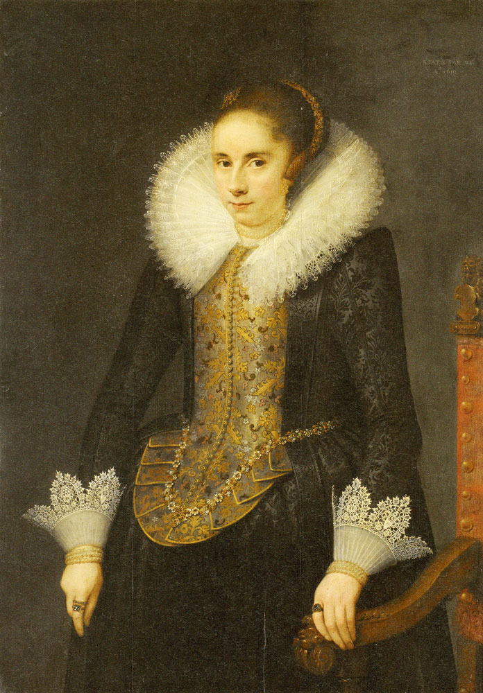 Attributed to Salomon Mesdach - Portrait of Catharina Fourmenois