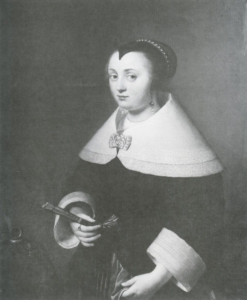 Willem Drost - Portrait of a Woman with a Fan