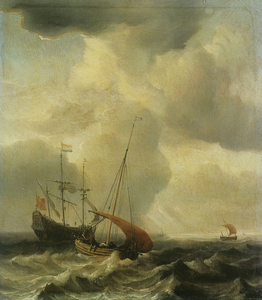 Willem van de Velde the Younger - Storm at sea