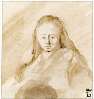 Abraham van Dijck Portrait of a girl in a veil