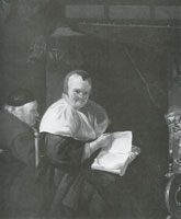 Abraham van Dijck Old Couple at a Fireplace