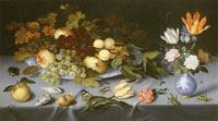 Balthasar van der Ast Still Life with Fruits and Flowers