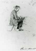 Claude Monet An Artist Drawing