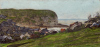 Claude Monet Yport and the Falaise d'Aval